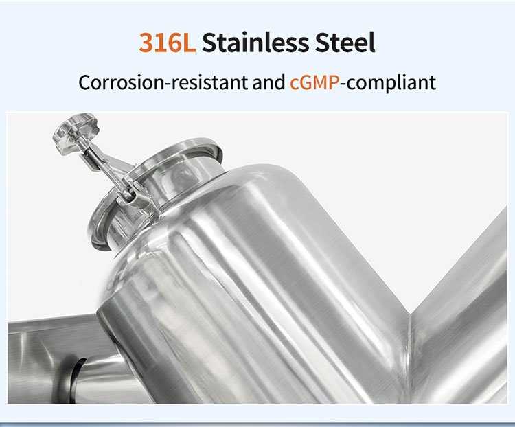 stainless steel V type mixer
