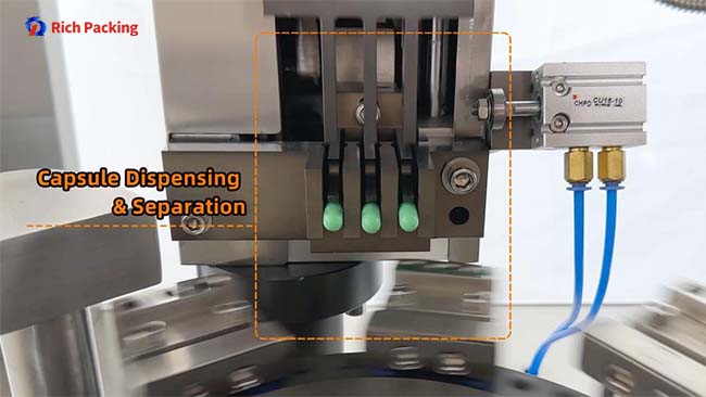 capsule filling machine feeding and rectification