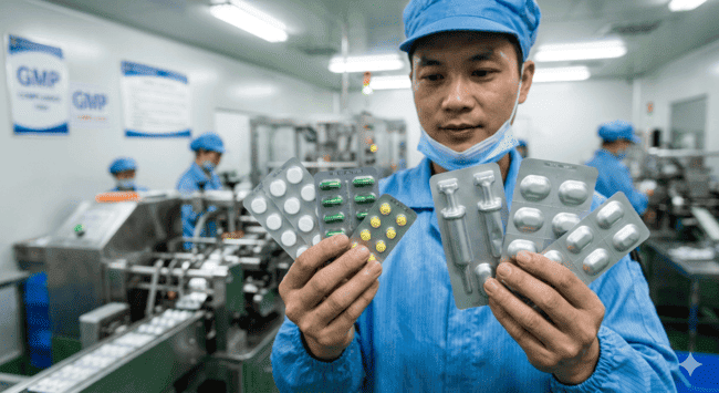 finished product of blister packing machine