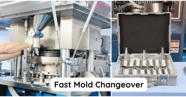 tablet press machine fast mold change